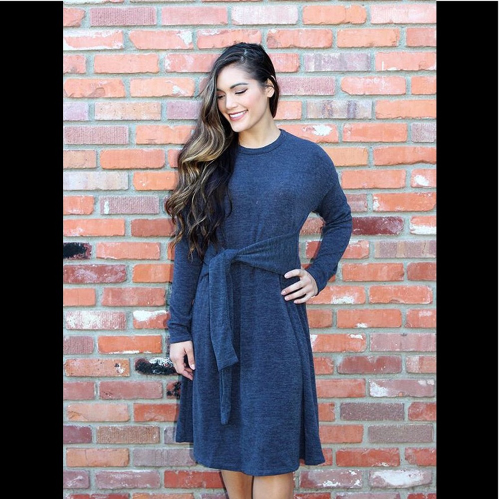 Sweater Dress in Slate